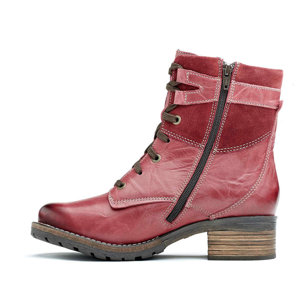 Dromedaris Kara Leather & Embroidery Suede Boot