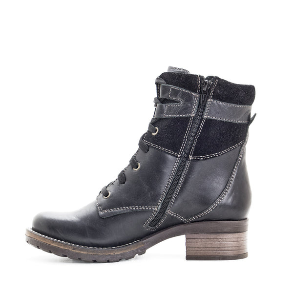 Dromedaris Kara Scrunched Leather & Suede Boot