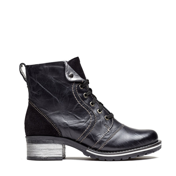 Dromedaris Karissa Scrunched Leather & Suede Boot