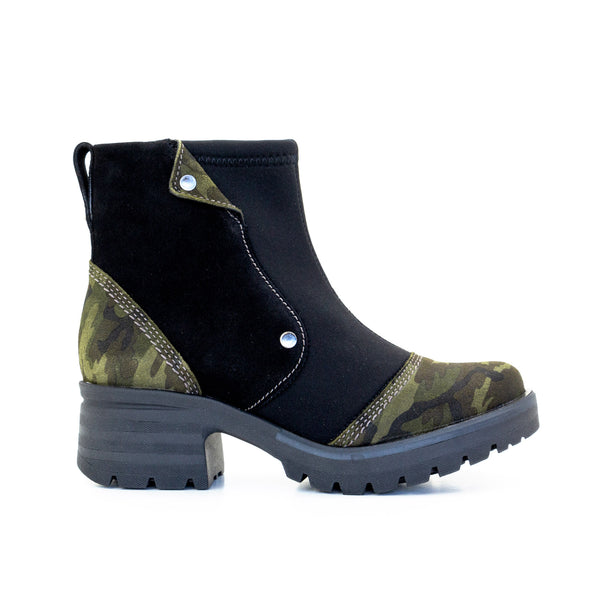 Dromedaris Kitty Suede & Neoprene Ankle Boot