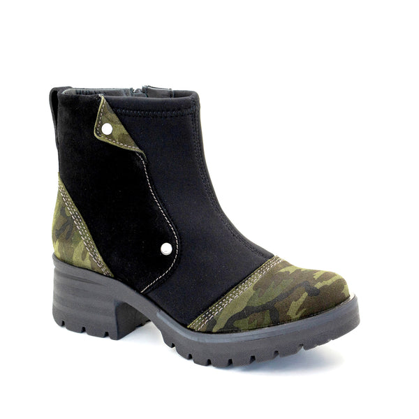 Dromedaris Kitty Suede & Neoprene Ankle Boot