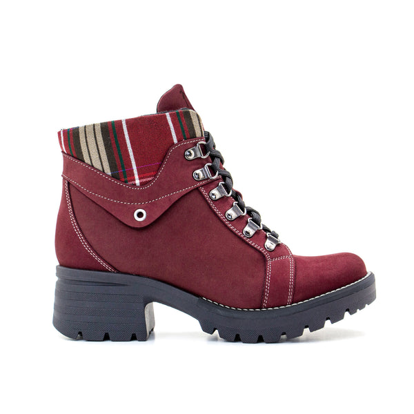 Dromedaris Kodiak Tartan Nubuck Leather Bootie