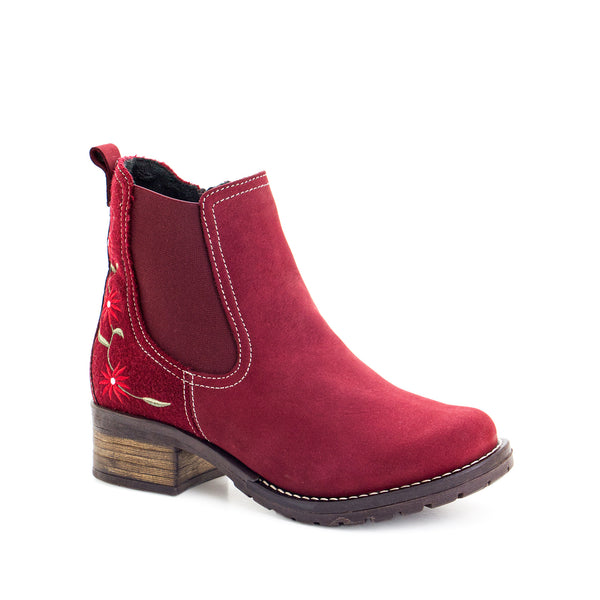 Dromedaris Kourtney Nubuck & Burel Wool Chelsea Boot