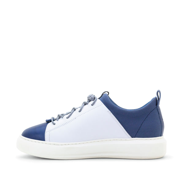 Dromedaris Oyster Bay Leather & Canvas Sneaker - Blue Bee