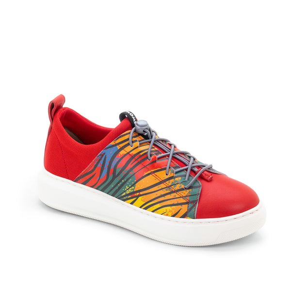 dromedaris Oyster Bay Leather & Canvas Sneaker - Odessa Safari