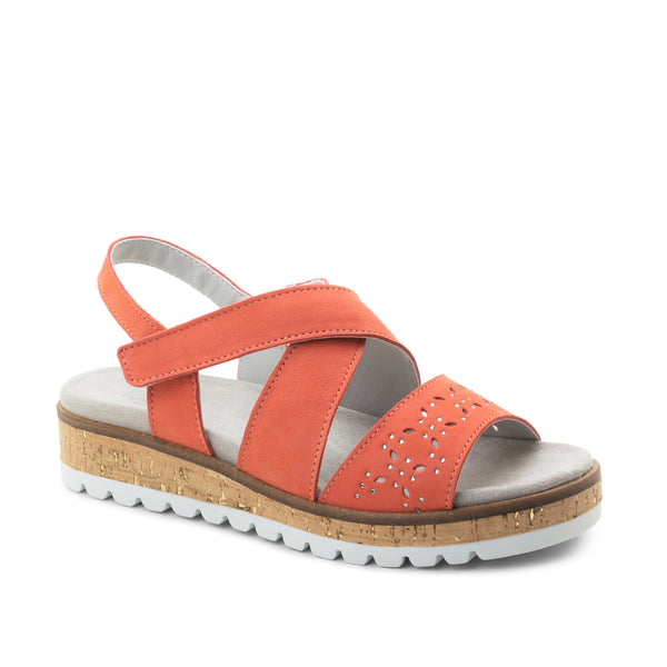 dromedaris Reese Leather Strappy Adjustable Sandals