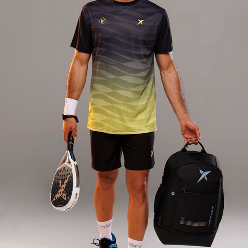 Drop Shot Sports Rayco Tee-Shirt - Black/Yellow