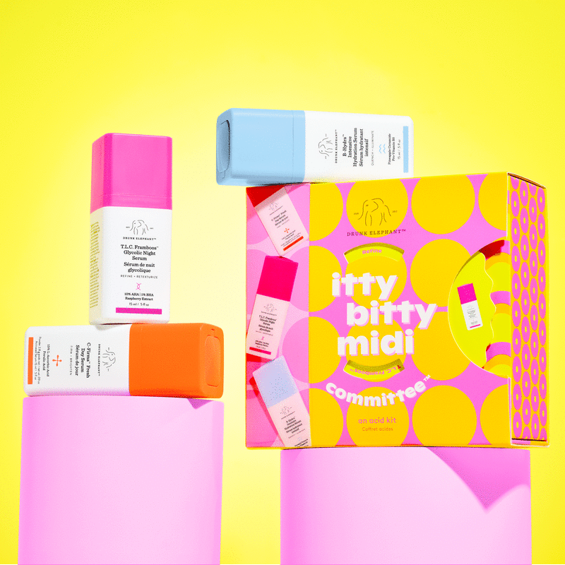 drunk elephant Itty Bitty Midi Committee: An Acid Kit ($99 value)