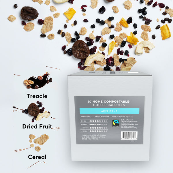 Dualit BBE 31/08/25 - Americano Home Compostable Coffee Pods