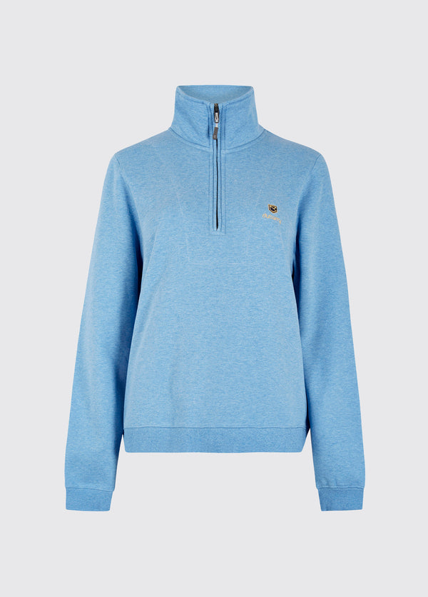 dubarry Castlemartyr Women's Quarter Zip Sweatshirt - Azure Blue