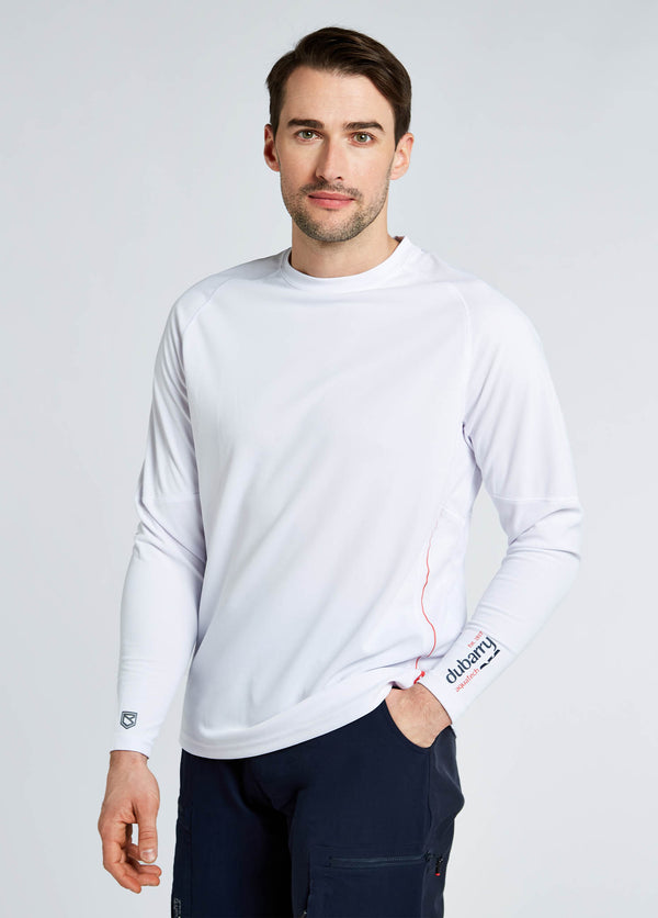 Dubarry Ancona Mens Long-Sleeved T-Shirt - White