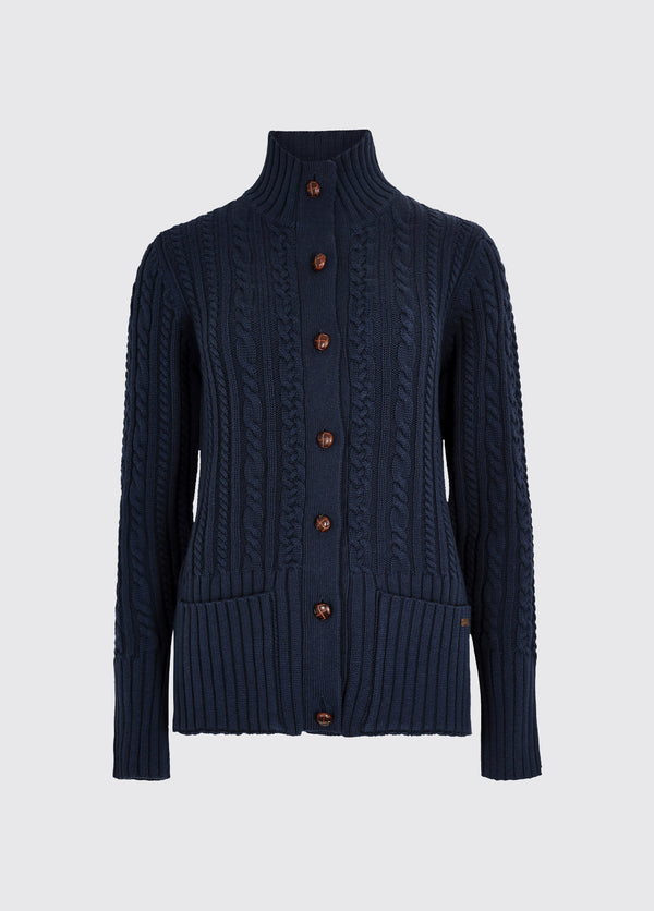 dubarry Ardrahan Women’s Fisherman Cardigan - Navy