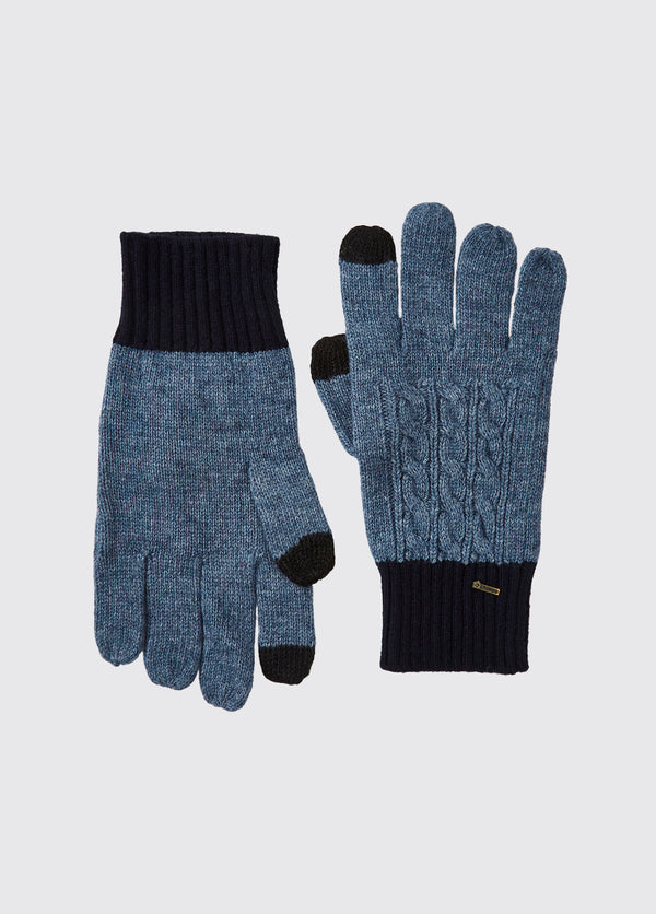 dubarry Ballyhide­­ Knitted Gloves - Navy
