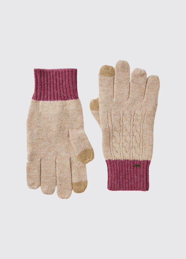 dubarry Ballyhide­­ Knitted Gloves - Oat