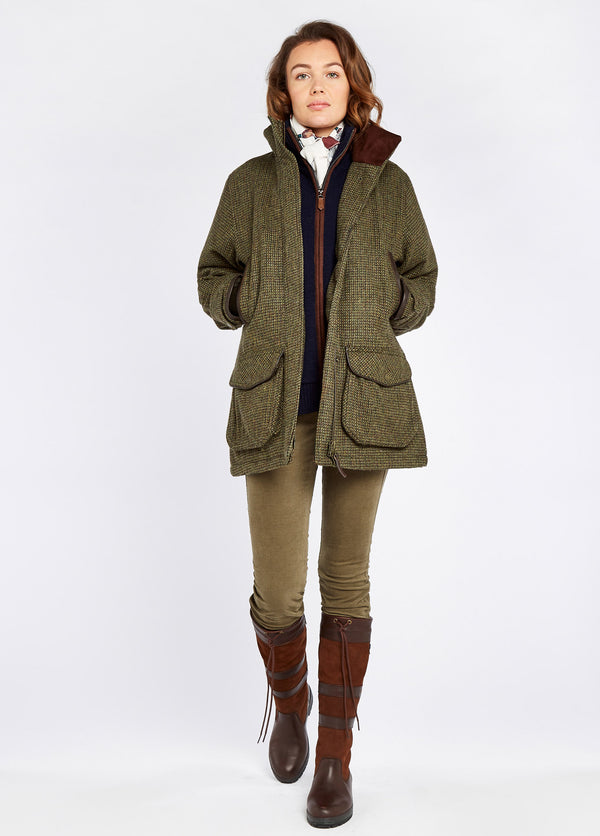Dubarry Ballynahinch Tweed Shooting Jacket - Heath