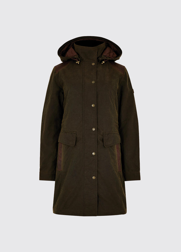 dubarry Blacklion Waxed Cotton Jacket - Olive