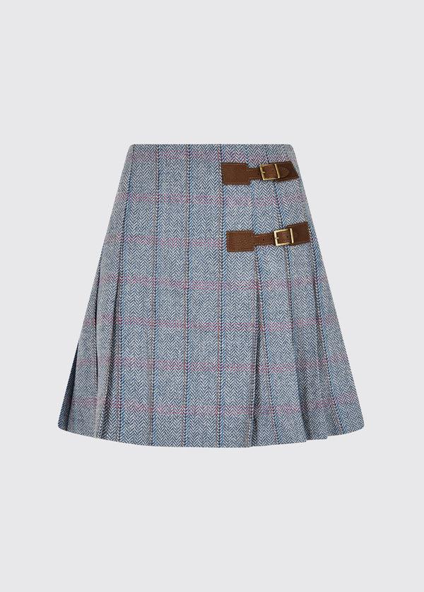 dubarry Blossom Tweed Skirt - Denim Haze