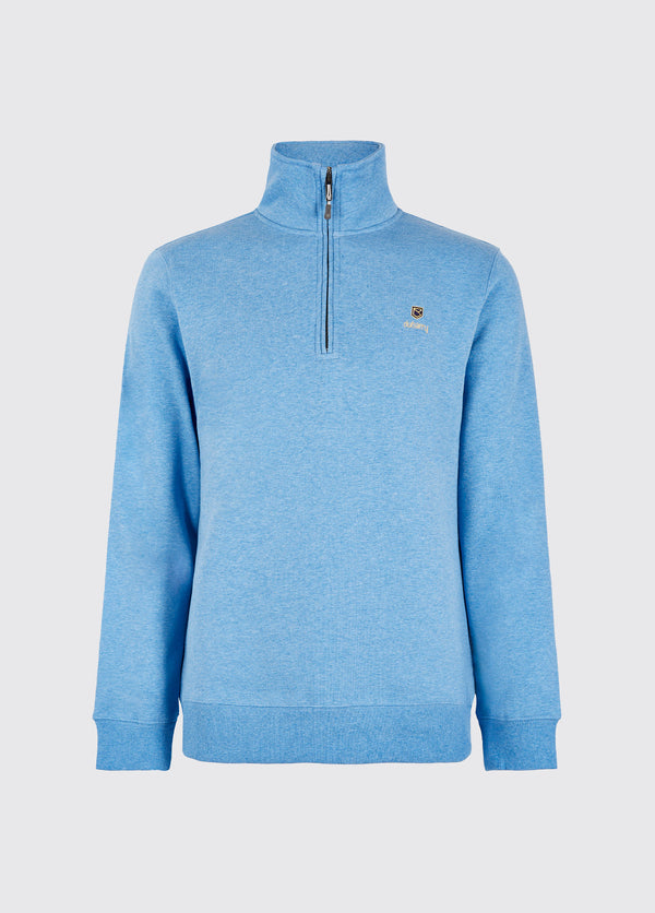 dubarry Boyce Men’s Zip Neck Sweater - Azure Blue