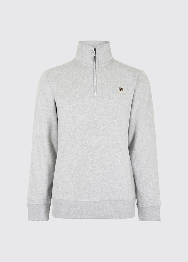 dubarry Boyce Men’s Zip Neck Sweater - Grey Marl