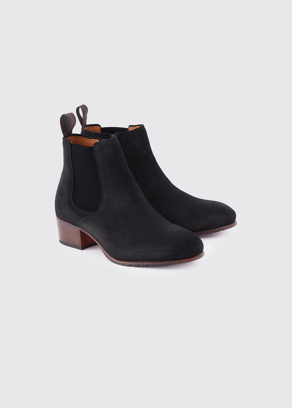 dubarry Bray Chelsea Boot - Black Suede
