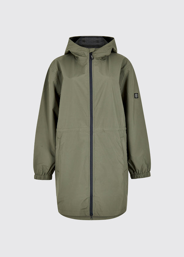 dubarry Brookside Women’s Hooded Rain Mac - Kelp