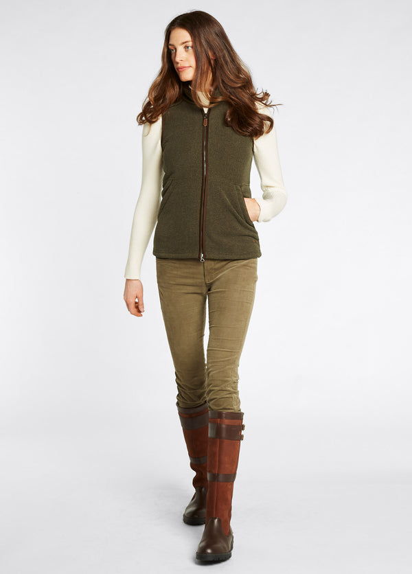 Dubarry Carbury Women's Fleece Gilet - Olive