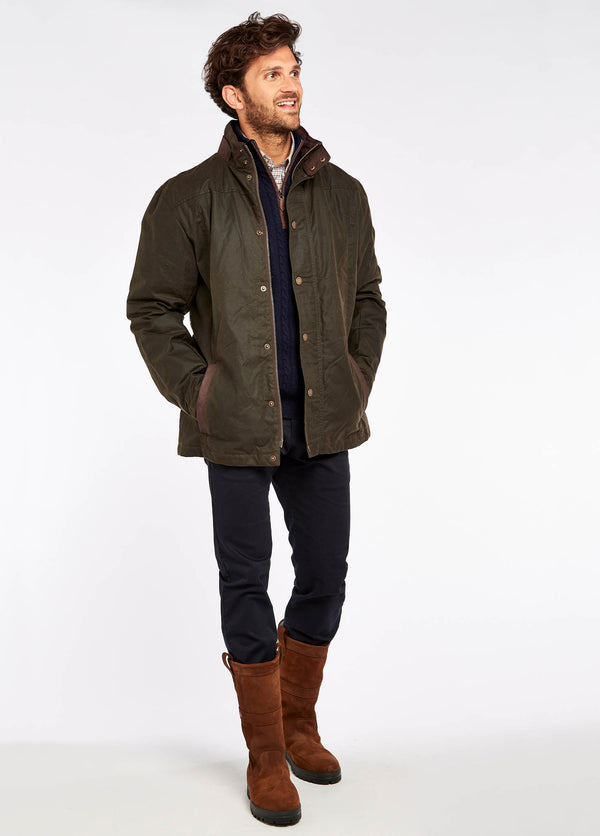 Dubarry Carrickfergus Waxed Jacket - Olive
