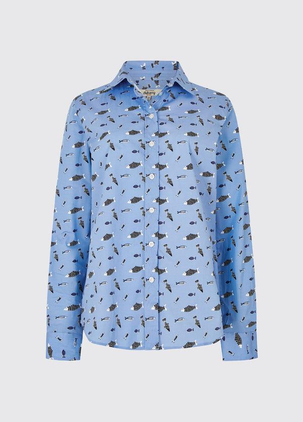 dubarry Cherryblossom Printed Shirt - Light Sky