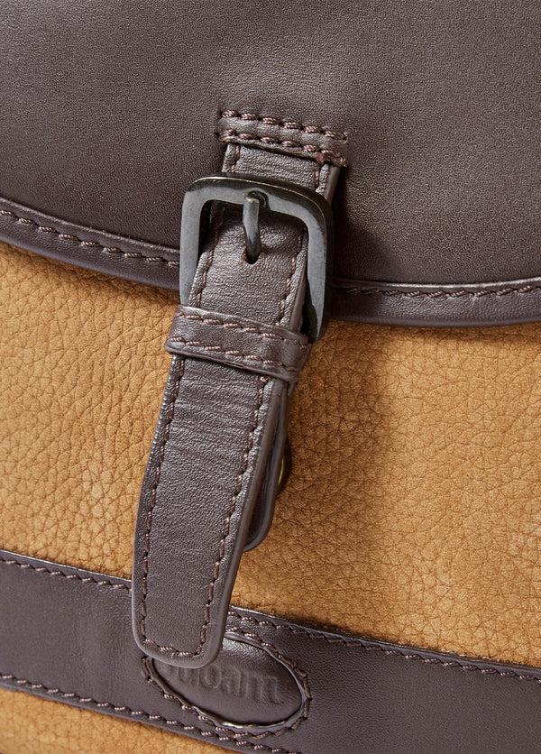 Dubarry Clara Ladies Leather Saddle Bag - Brown