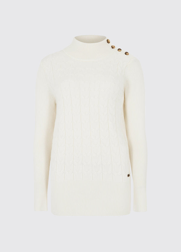dubarry Claremont Women’s Sweater - Chalk
