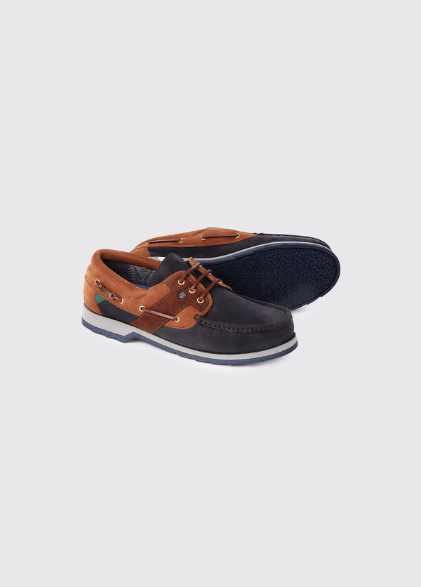 Dubarry Clipper Deck Shoe - Navy/Brown