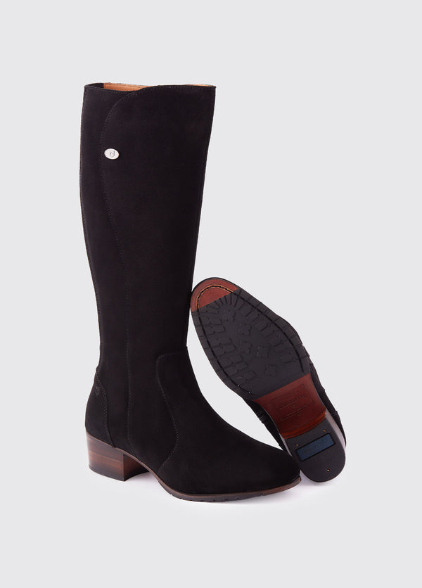 Dubarry Downpatrick Knee High Boot - Black Suede