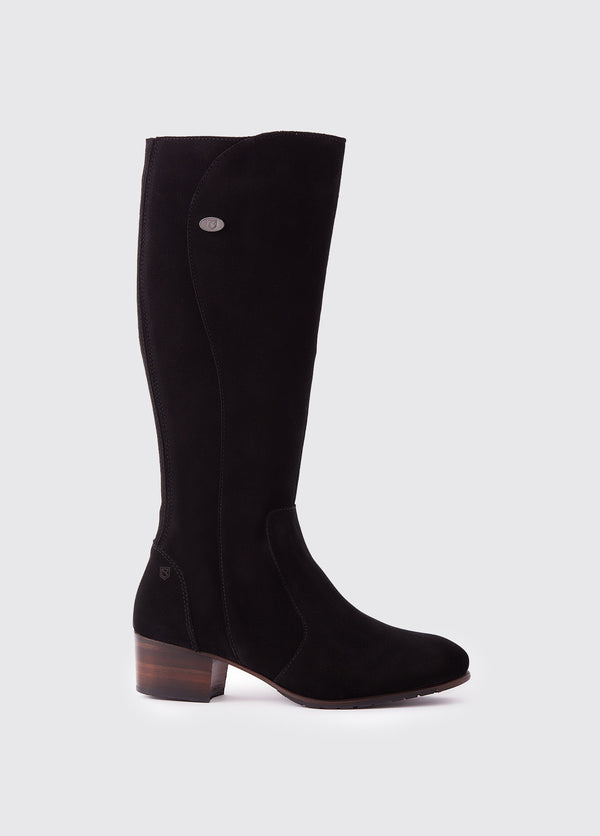 Dubarry Downpatrick Knee High Boot - Black Suede