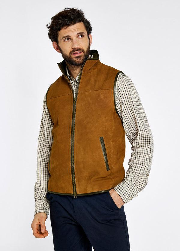 Dubarry Dunhill Leather Gilet - Tan