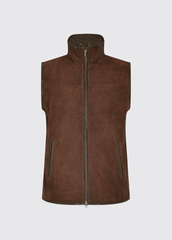 dubarry Dunhill Leather Gilet - Walnut