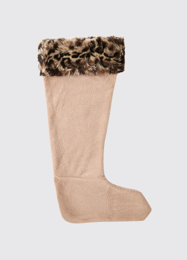 dubarry Faux Ladies Fur Boot Liners - Leopard