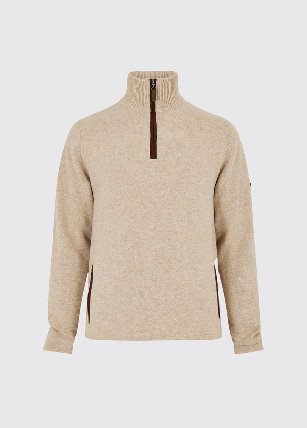 dubarry Feeney Zip Neck Sweater - Oat