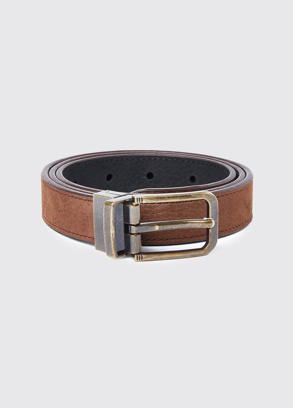 dubarry Foynes Ladies Leather Belt - Walnut