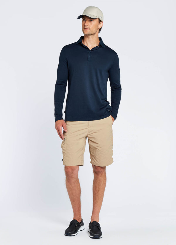 Dubarry Freshford Mens Long-sleeved Polo - Navy