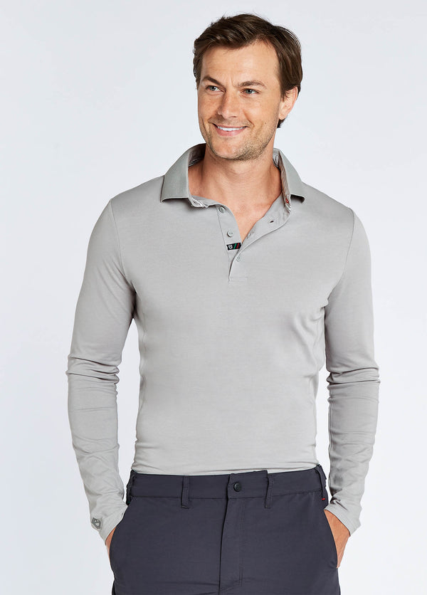 Dubarry Freshford Mens Long-sleeved Polo - Platinum