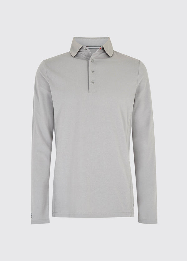 dubarry Freshford Mens Long-sleeved Polo - Platinum
