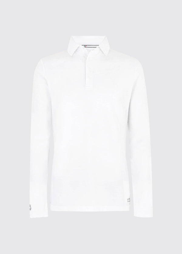 dubarry Freshford Mens Long-sleeved Polo - White