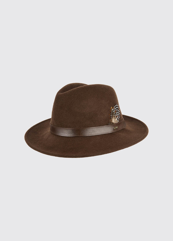 dubarry Gallagher Ladies Felt Hat - Bourbon