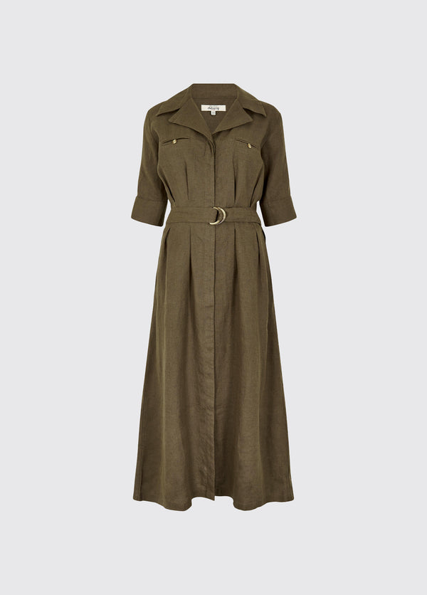 dubarry Gaynor Women’s Linen Dress - Khaki