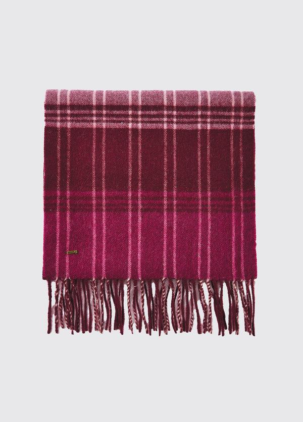 dubarry Gleneagle Mens Wool Scarf - Currant