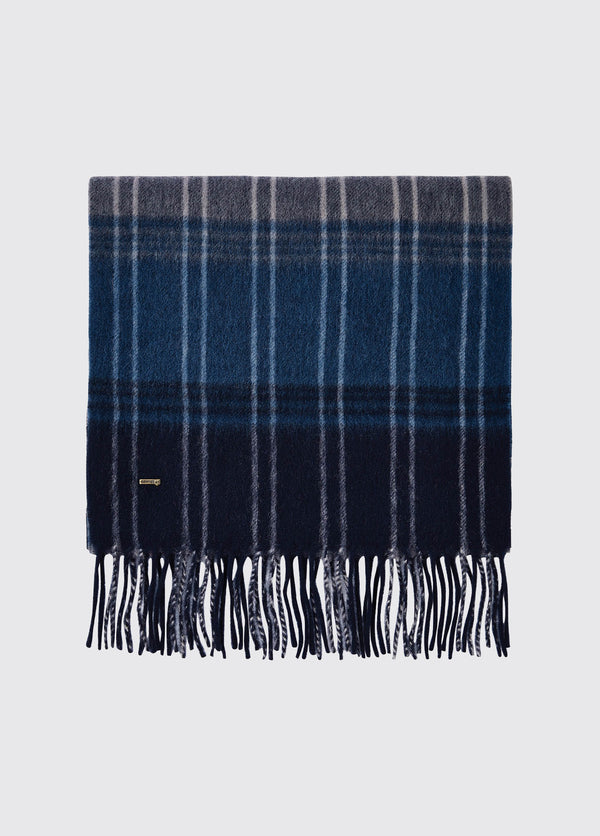 dubarry Gleneagle Wool Scarf - Peacock Blue