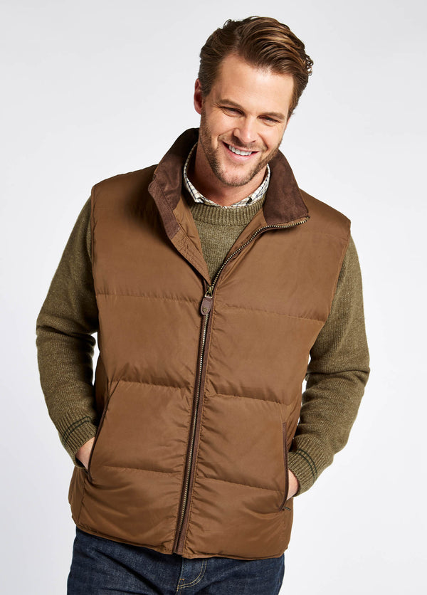Dubarry Graystown Mens Down-filled Gilet - Walnut