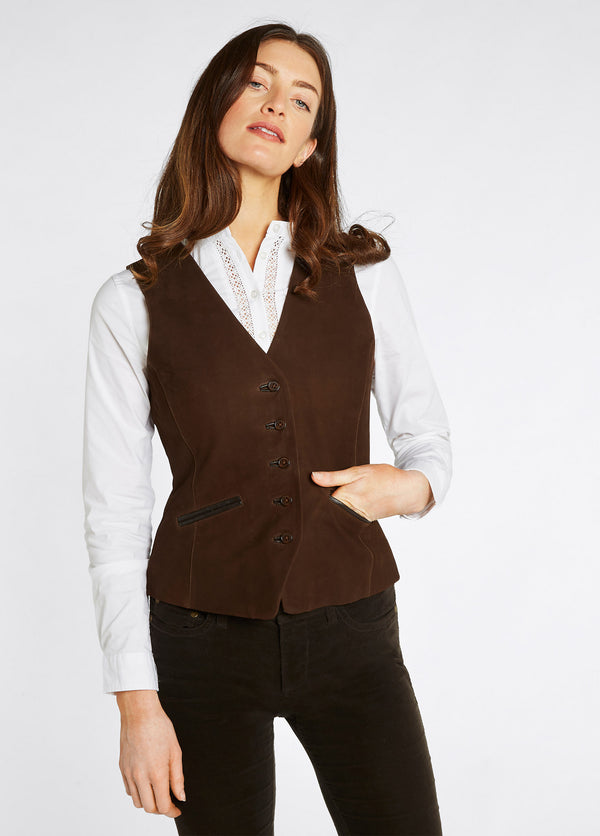 Dubarry Greville Ladies Tailored Waistcoat - Walnut