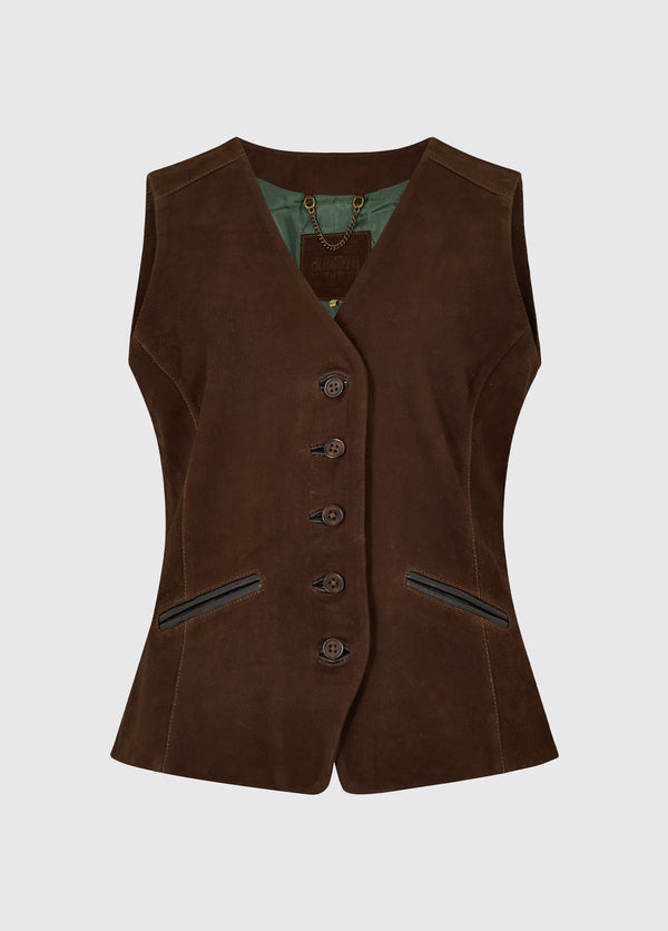 dubarry Greville Ladies Tailored Waistcoat - Walnut