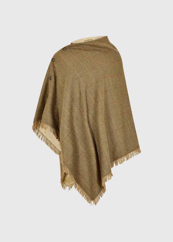 dubarry Hazelwood Tweed Poncho - Elm